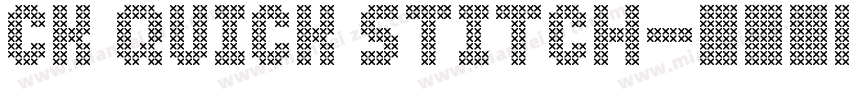CK Quick Stitch字体转换